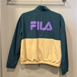 Women’s color block fila jacket